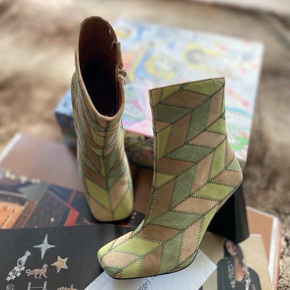 Free People X Jeffrey Campbell Mixed Messages Heel Boots - Picture 8 of 11